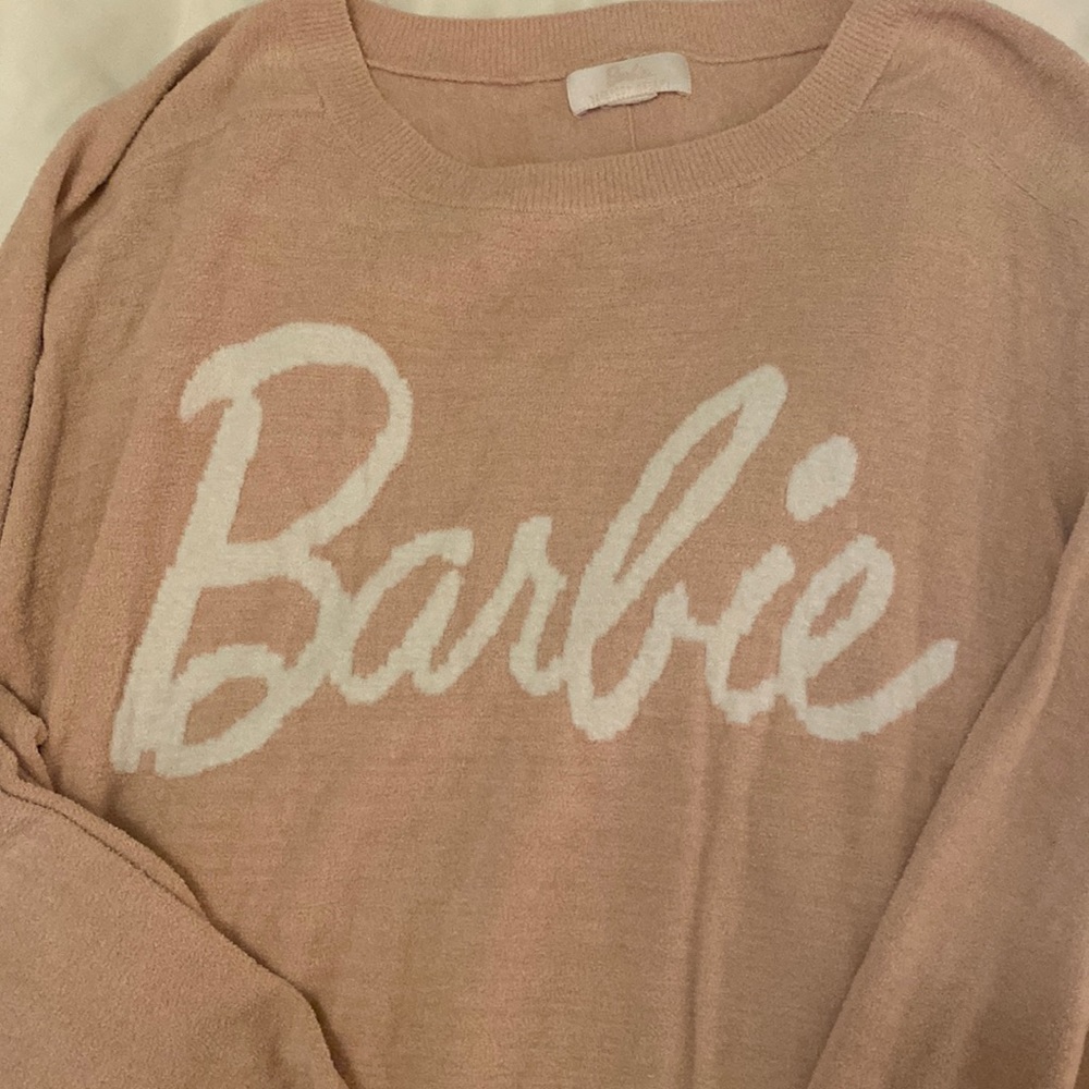 Baby Pink Soft Barefoot Dreams Barbie Sweater